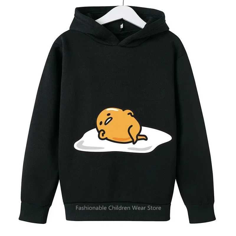 2024 Stylish Sanrio Gudetama Cute Cartoon Print Kids Hoodie Boys Girls Cotton Soft Clothes for Spring-AutumnY240814
