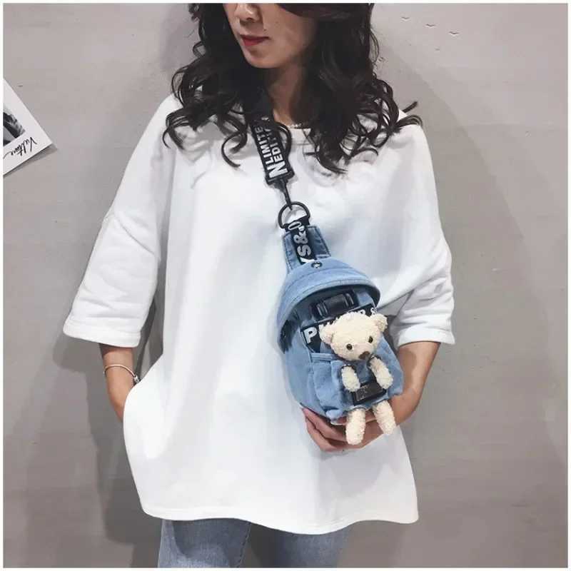Childrens messenger bag cute canvas cross body chest bag fashionable mom childrens bag girl solid bag children Bolsas Para Ni os W240813