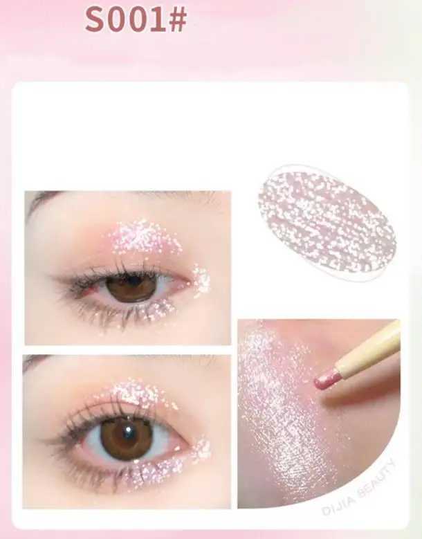 DIJIA Matte Shadow Double Head Highlight Eyeliner Gel Outline Natural Eye Makeup Brighten Eyeshadow Aegyosal Pencil Shimmer Y240813