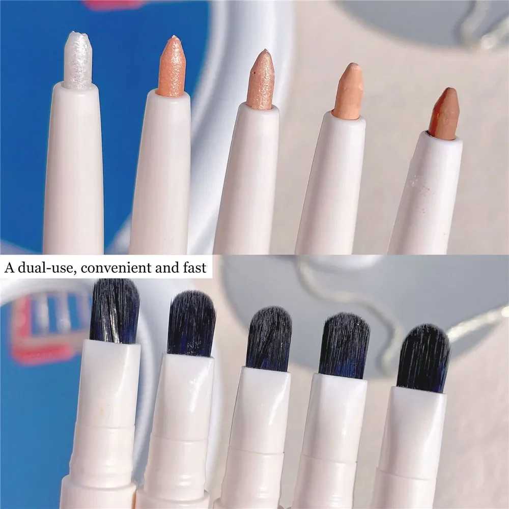1PC Lying Silkworm Pen Pearlescent Glitter Brightening Eye Shadow Matte Contouring Eyeliner Pencil Long-lasting Tear Eye Makeup Y240813