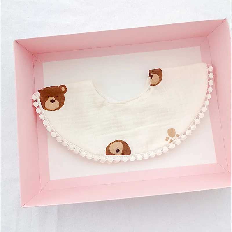 Bibs Burp Cloths New Lace Waterproof Baby Feeding Drool Bib Infants Saliva Towel Soft Cotton Burp Cloth For Newborn Toddler Kids Boy Girl BibsL4812