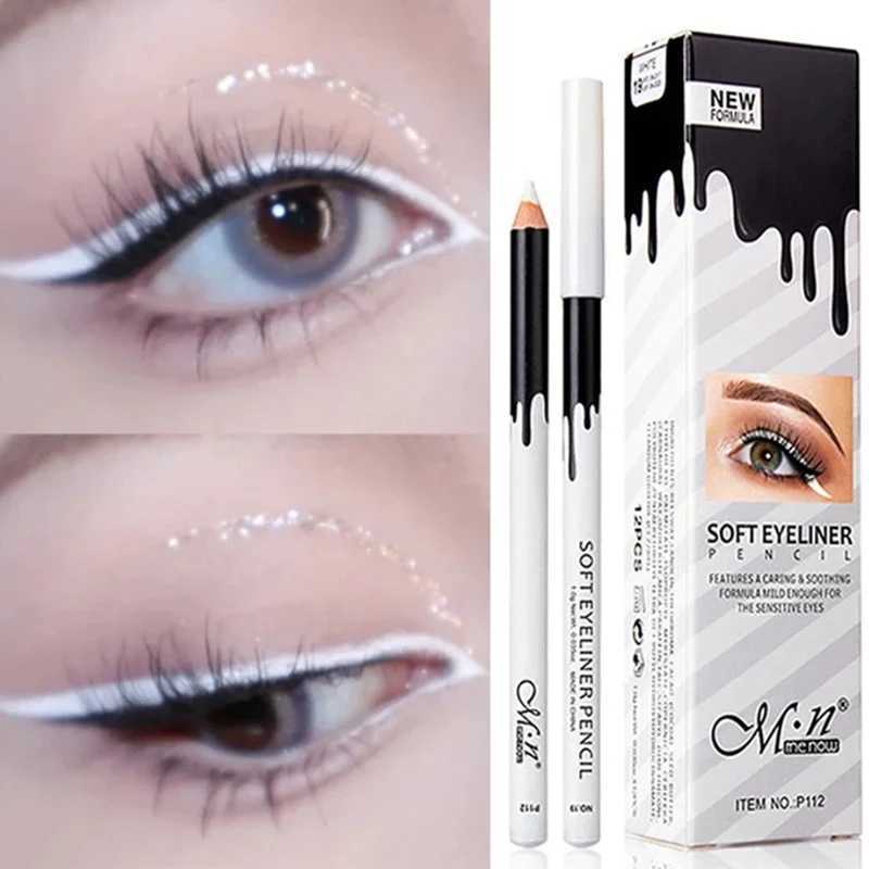 White Eyeliner Easy To Wear Lying Silkworm Highlighting Pen Long-Lasting Waterproof Brightening Eye Liner Pencil Eye Makeup Tool Y240813