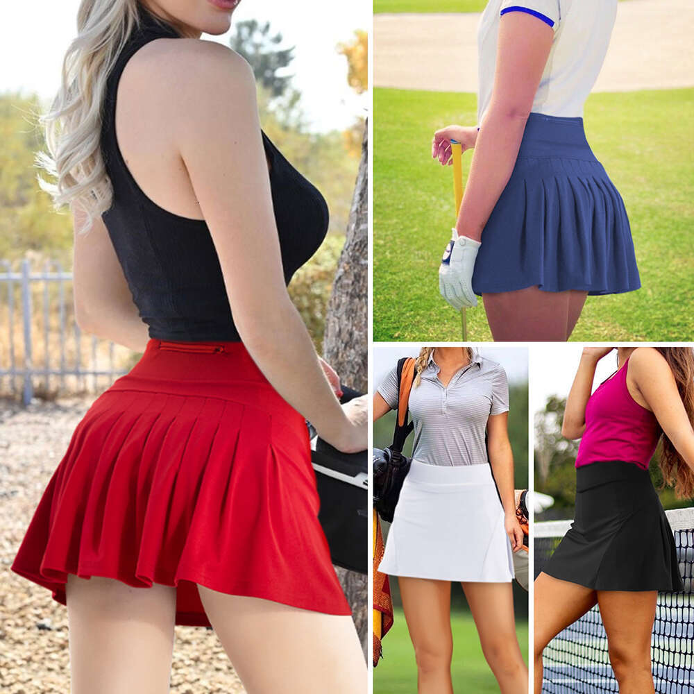 Tennis Pleated Skirts for Women with Pockets Build in Shorts Golf Skort High Waisted Athletic Running Activewear Runng
