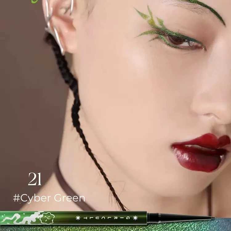 Girlcult Cyber Chat Chameleon Eyeliner Pencil Brightening Blue Polarised Pearlised Fine Smooth Special personalities Y240813