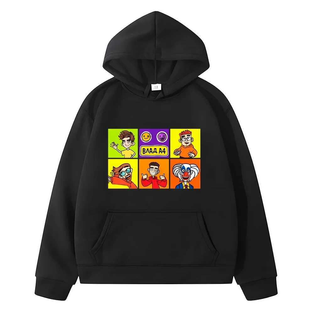 4 Children Hoodies Autumn Sweatshirt Vlad A4 anime hoodie Fleece Pullover y2k sudadera boys girl clothes Children clothingY240814