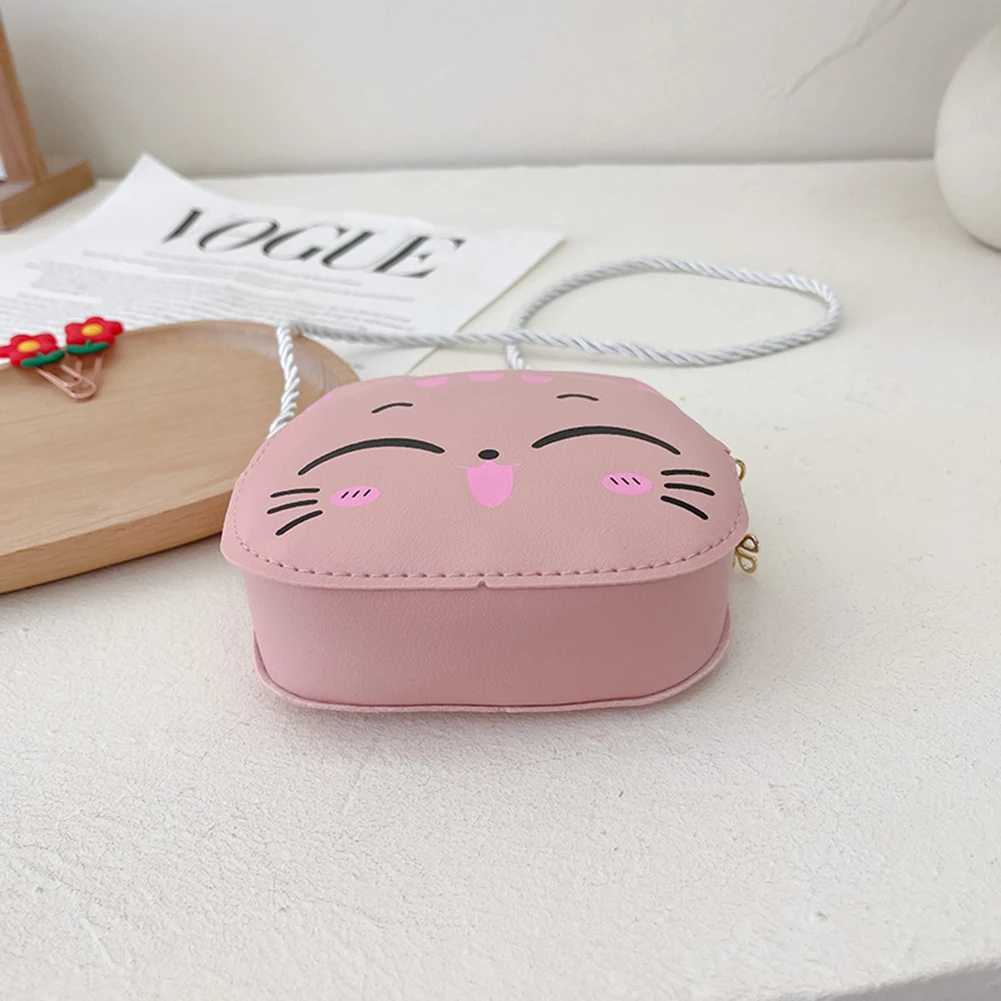 Girl Kawaii Backpack Cartoon Cat Fashion Coin Wallet Casual Small Bag Compact Childrens Day Bag W240813