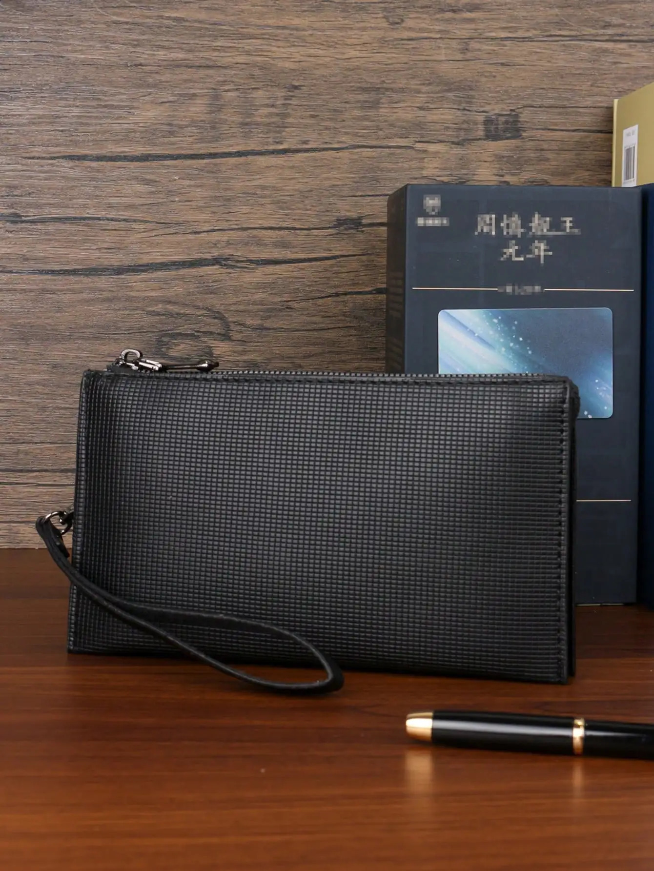 Simple basic large capacity clutch bag business and leisure outdoor portable dual company phone bag wrist bag handbag 240812