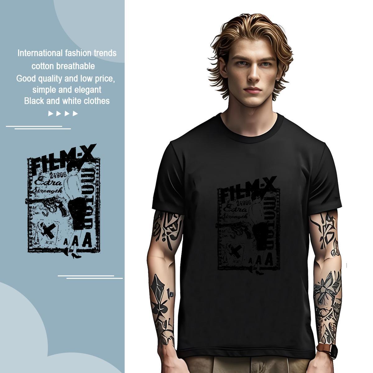 Brand person T Shirt For Man Home Outdoor Couples T Shirts 100% Cotton 230g 2024 Summer Round Neck Short Sleeve Custom Print Plus Size Clothes