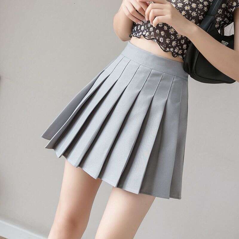 Black Pleated Mini Skirts Women Summer Winter Micro Plaid High Waist White Pink Kawaii Haruku Goth Y2k Skirt