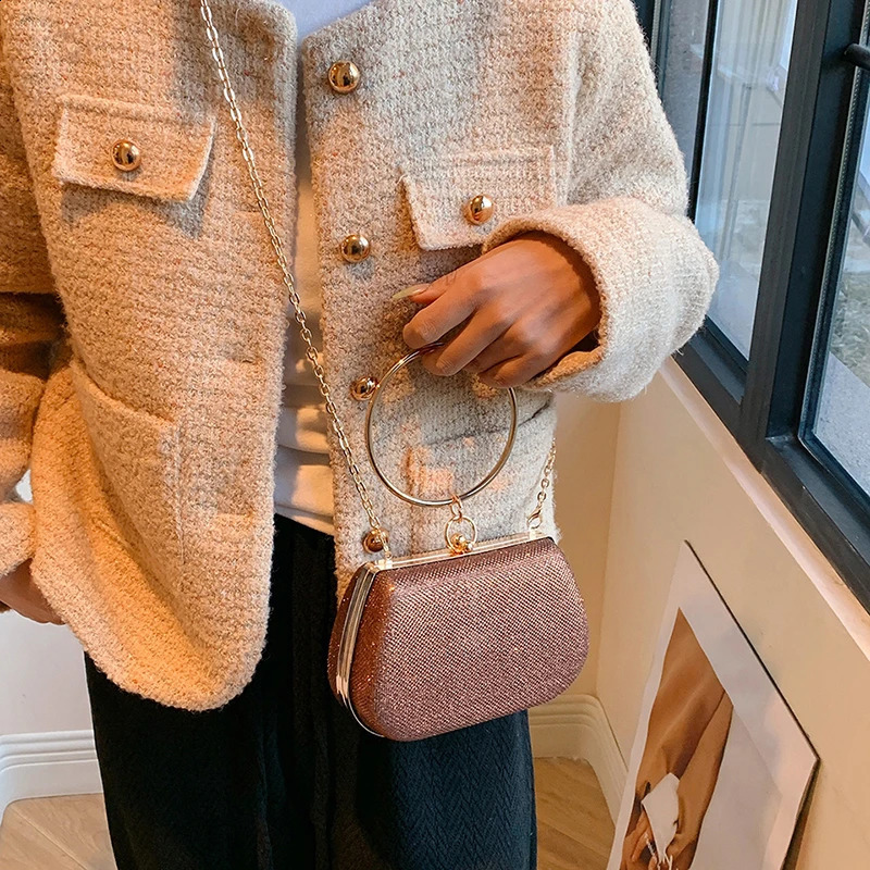 Celebrity Banquet Handbag for Women Fashion Sequin Banquet Handbag with Evening Dress Bag Diagonal Straddle Bag 240813