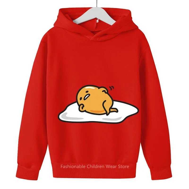 2024 Stylish Sanrio Gudetama Cute Cartoon Print Kids Hoodie Boys Girls Cotton Soft Clothes for Spring-AutumnY240814