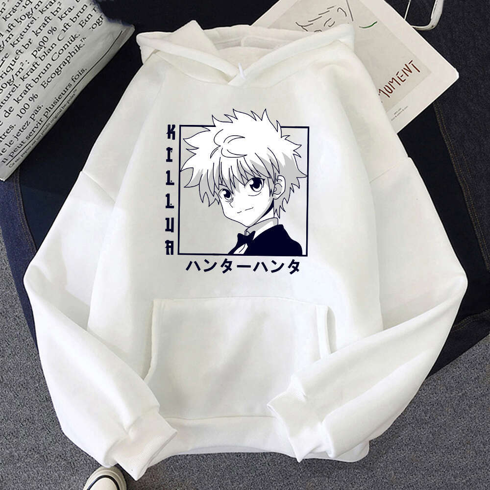 X Killua Hunter Hot Anime Plus Size Hoodie Men Women Sweatshirts Ulzzang Haruku Unisex Long Sleeve Casual Streetwear