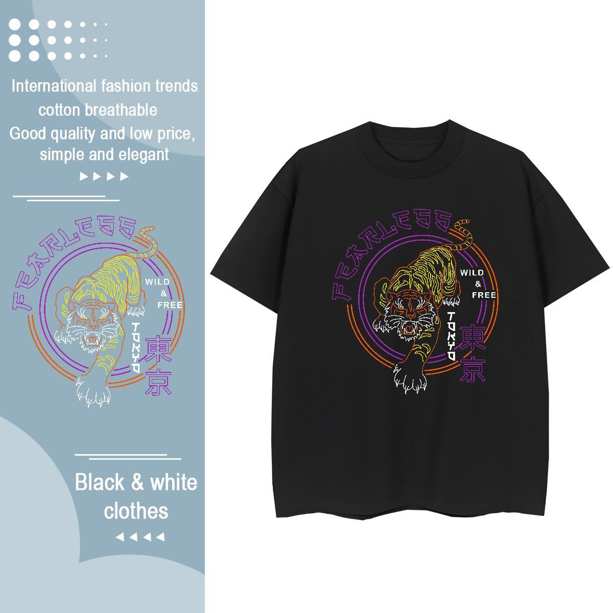 Cool Design T shirt Breathable Short Sleeve Street wear Hip Hop Oversized 4XL 230g Cotton Men Tops Tees Customized Wear