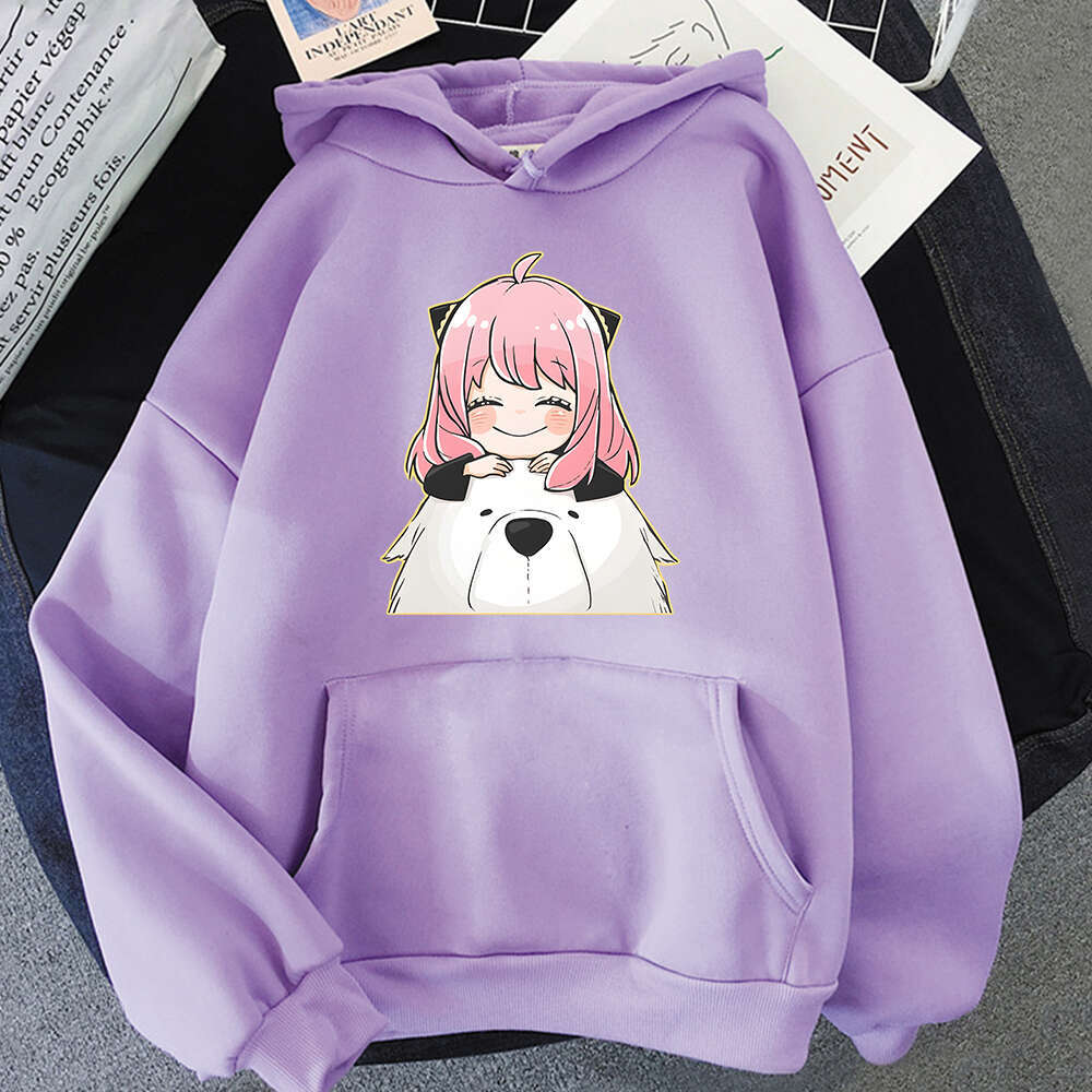 Anime Haruku Spy X Family Plus Size Hoodie Anya Women Sweatshirts Kawaii Casual Female Streetwear Long Sleeve Clothes Tops