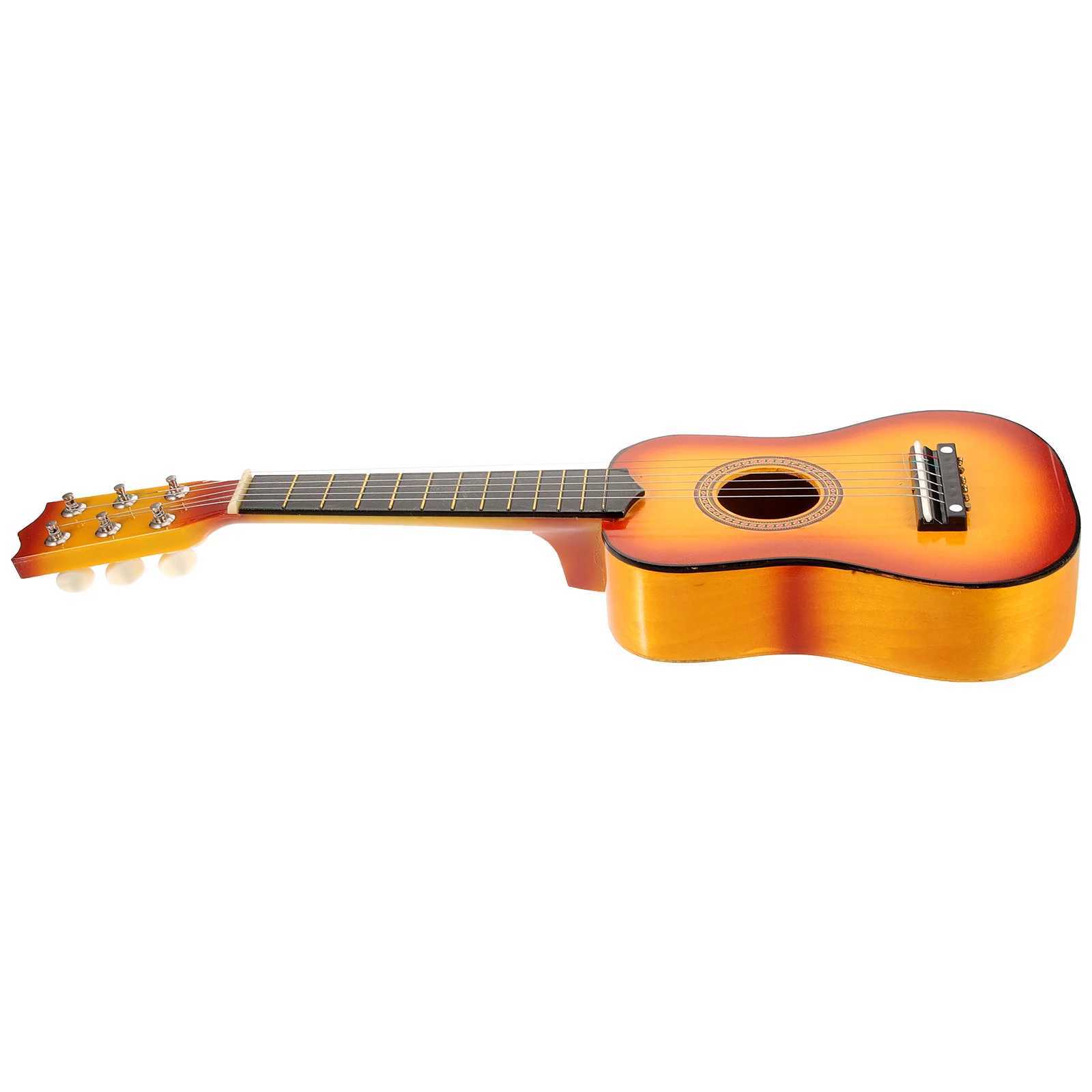 21 Inch Red Acoustic Guitar Kids Mini Guitarra Toys Children Musical Instrument Portable Wooden Aldult Small Y240813