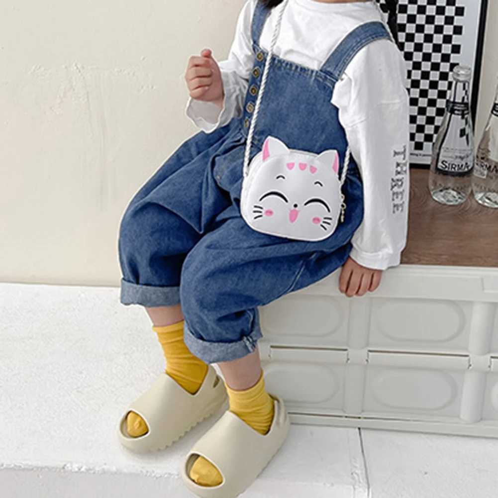 Girl Kawaii Backpack Cartoon Cat Fashion Coin Wallet Casual Small Bag Compact Childrens Day Bag W240813
