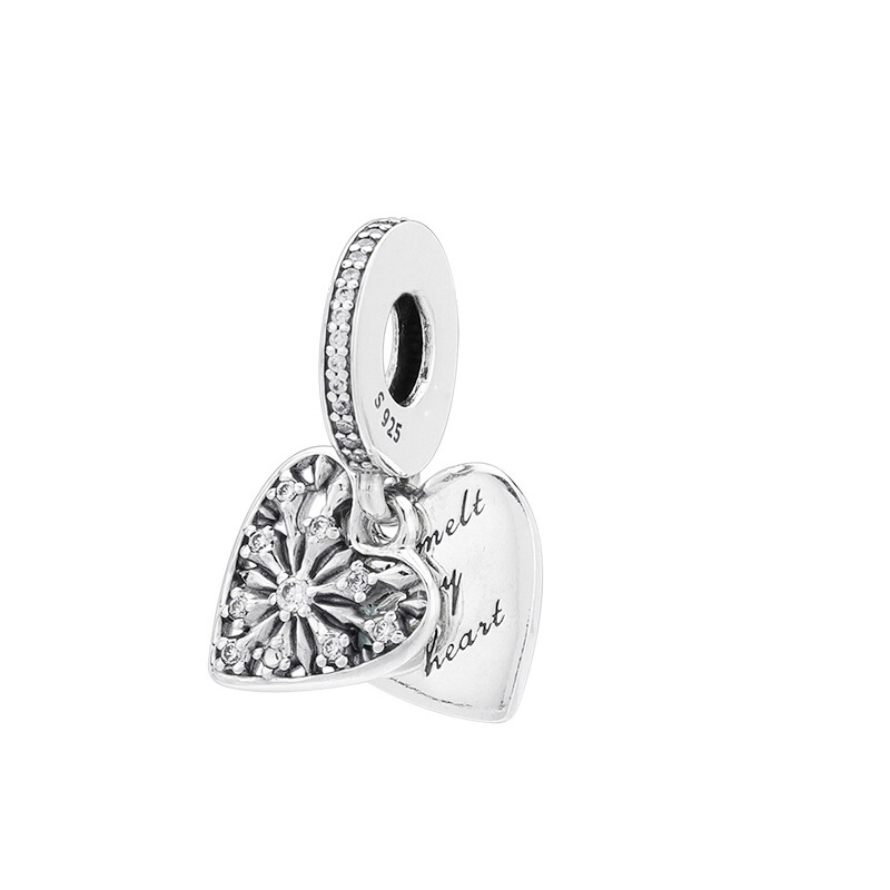 925 Sterling Silver Friends Heart Full Of Hearts Dangle Charms S925 Snake Bracelet Pendant Beads For Jewelry Making Free Shipping