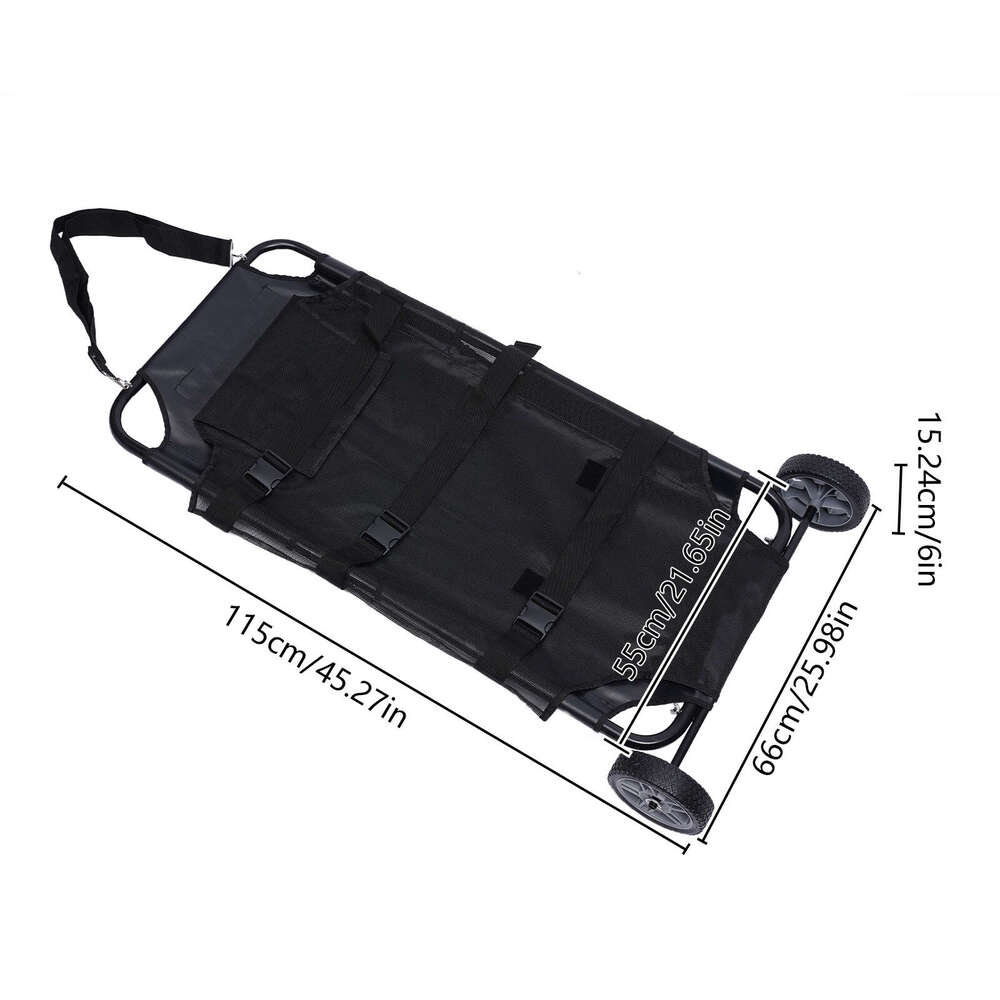 LOYALHEARTDY Pet Rescue Stretcher Veterinary Trolley Wheelchair Animal Dog Cat Transport Foldable with Wheel
