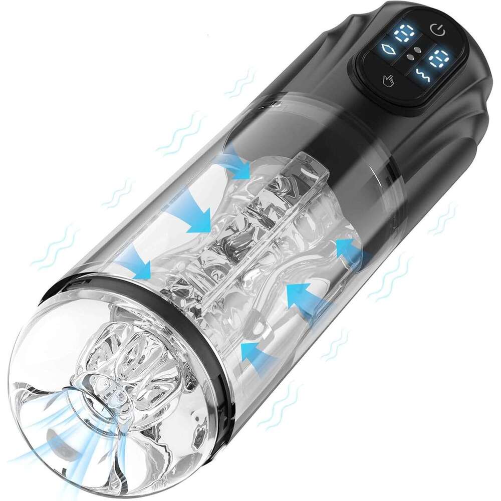 Men's Automatic Sucker - Upgraded men's cup with 10 vibration and suction modes, hands-free adult sex toy Stroker Pocket Pussy with 3D textu