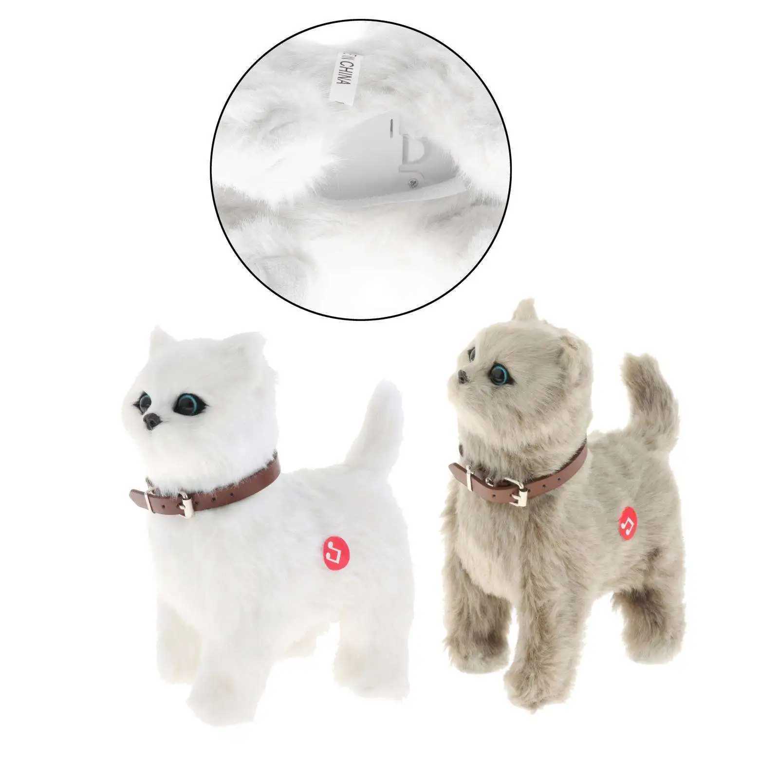 Plush Electronic Pet Cat Educational Figures Early Learning Walking Toy for Xmas Present Children Toys Baby Boys Girls Age 3+ Y240814