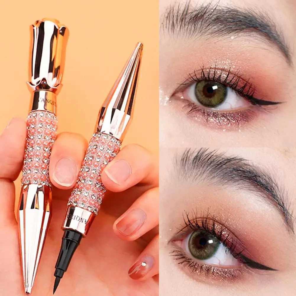 YANQINA Sparkling Eyeliner Cosmetic Sweatproof Slim Refill Queen Scepter Rose Liquid Eye Liner Pen Y240813