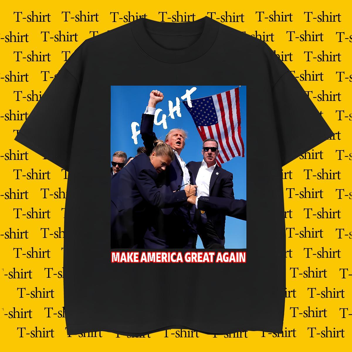 Cool Design T shirt Trump Short Sleeve Soft Casual Daily Wear Plus Size Cartoon 100% Cotton 230g Tshirt for Man Woman Casual New Clothings