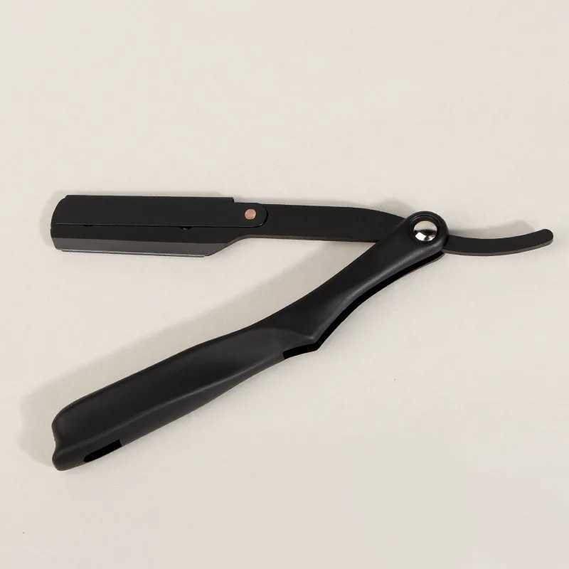 Manual Folding Razor Stainless Steel+ABS Mens Beard Knife Vintage Oil Head Shaver Barber Shop Beard And Facial Cleaning ToolsM240814