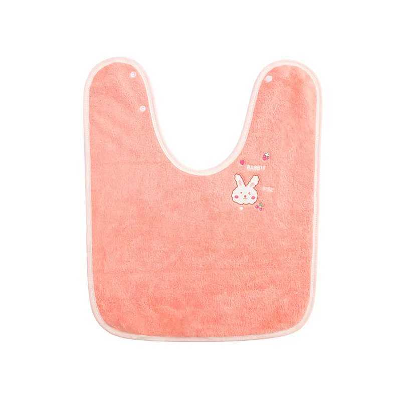 Bibs Burp Cloths Baby Bib Cute Cartoon Bunny Lion Bear Saliva Towel for Toddler Boy Girl Waterproof Coral Fleece Tooth Brush Towel Baby StuffL4812