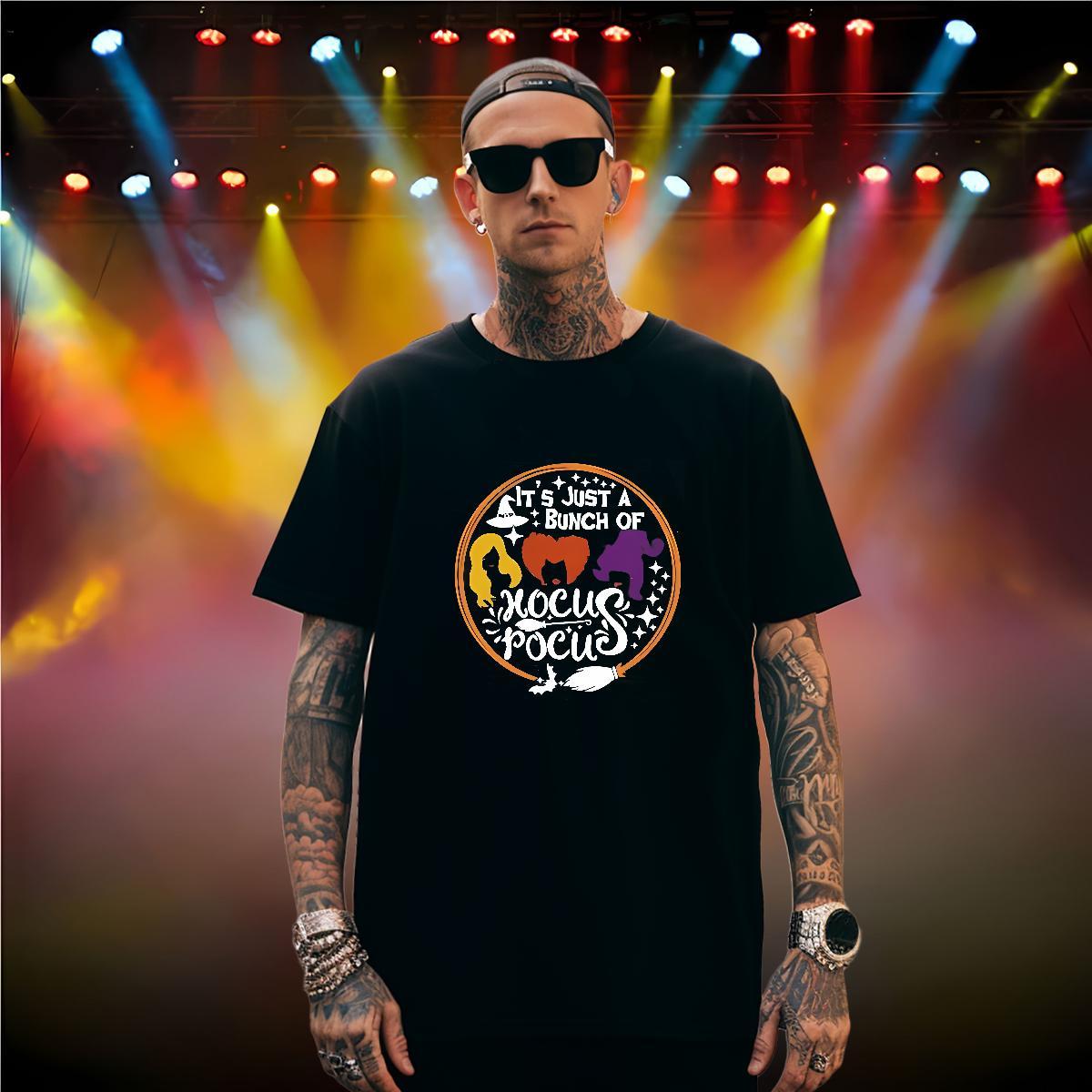 Cool Design T Shirts Men halloween Breathable Short Sleeve Street Graphic 100% Cotton 230g Men Tops Tees Customized Tshirts