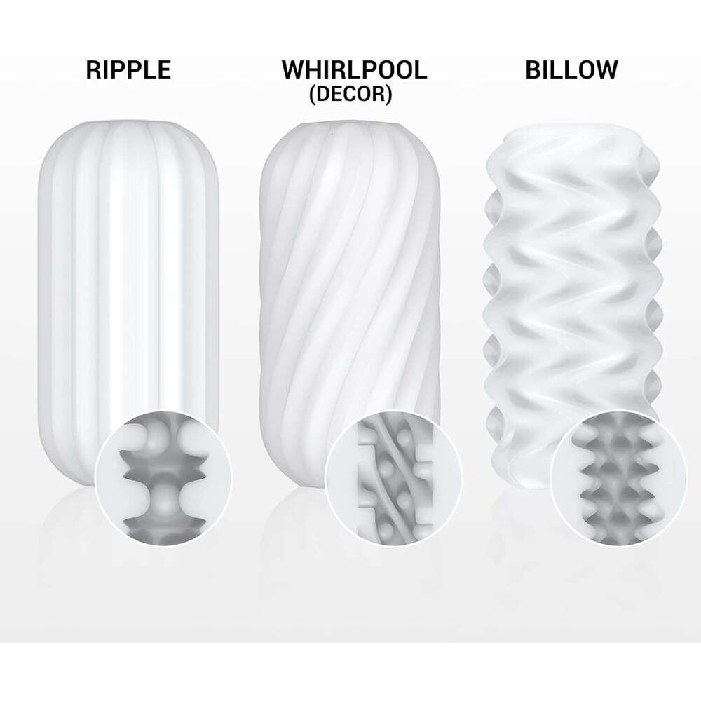 Male vacuum cup, 3D realistic pocket cat cover, reusable soft and elastic adult male sex toy, white