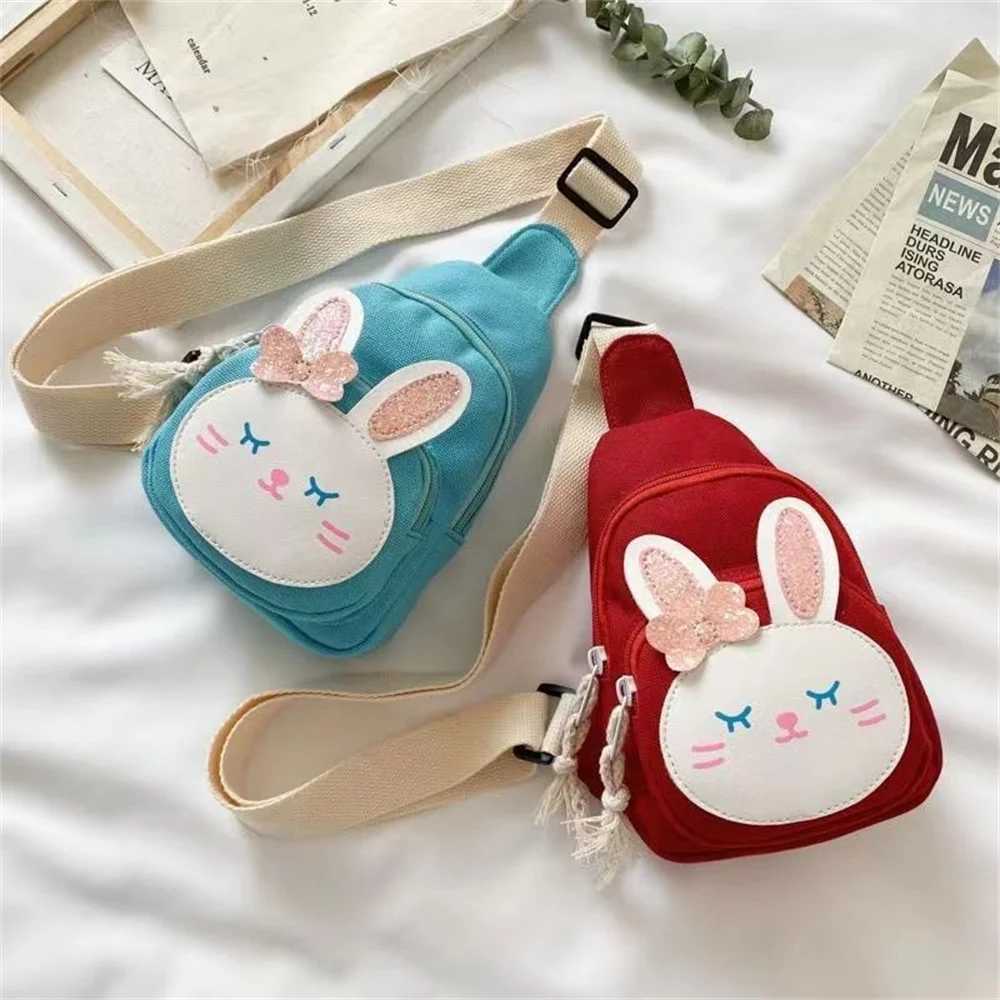 Rabbit Crossbody Bag for Boys and Girls Chest and Waist Bag Outdoor Fashion Personalized Childrens Small Backpack W240813