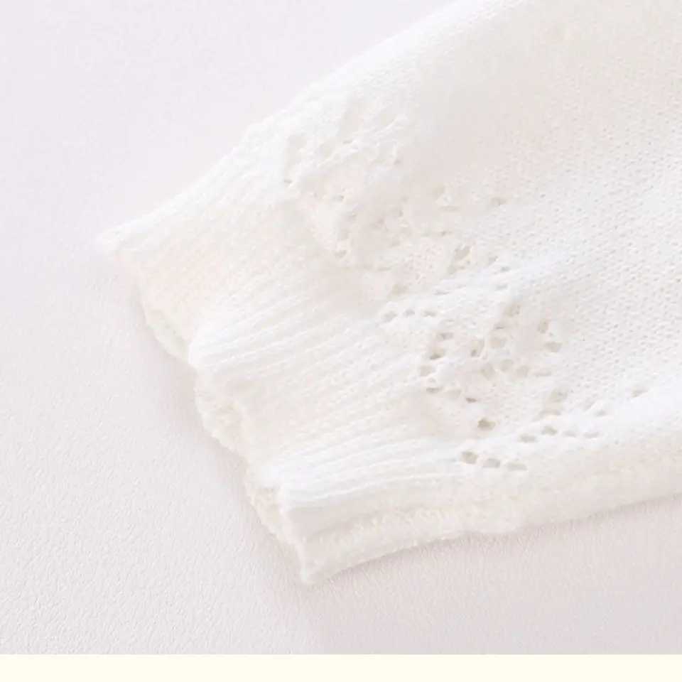 New womens thin long sleeved cardigan jacket with pleated edges womens knitted cardigan sun protective clothing summer air conditioning shirt W240813