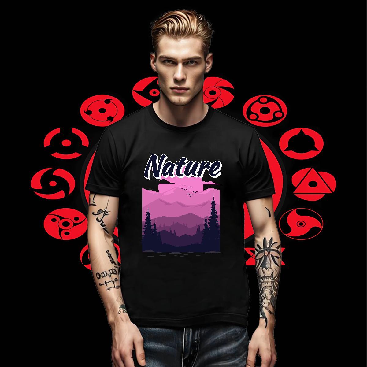 Popular Tshirts Sports Casual 100% Cotton 230g Skull Breathable Short Sleeve sky Man T Shirts 2024 Wear