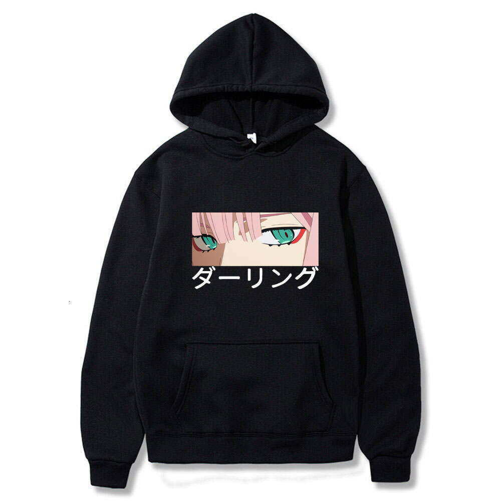 In Darling The Franxx Anime Hooded Zero Two Graphic Print Hoodie Women Pullovers Plus Size Sweatshirt Female Streetwear Clothing