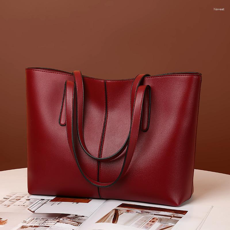 Shoulder Bags Foreign Trade Handbag Large Capacity Women's Bag Soft Leather Texture Tote Simple Retro Wholesale