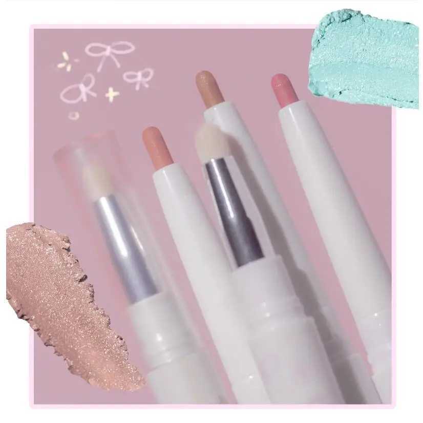 FLORTTE Eyeliner Gel Pen Double Head Silkworm Shadow Eye Shadow Pencil Set for Women Waterline Waterproof Smudge Proof Y240813