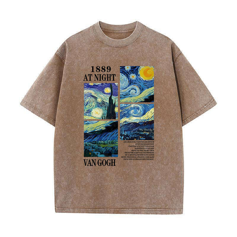 Painting Art Printed T-shirts for Men Women Vintage Popular T Shirts Haruku Aesthetics Trendy Tees Spring Summer Cotton Tshirt rendy ees shirt