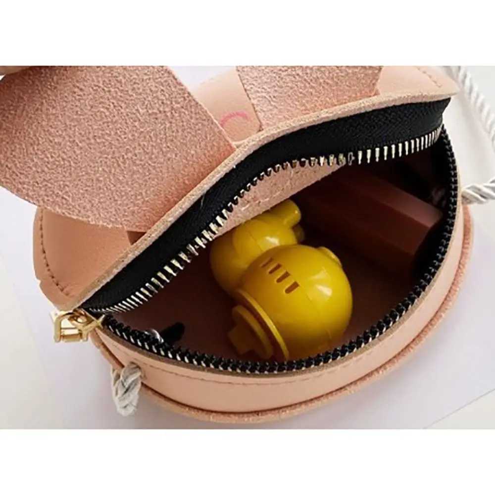 Cute cartoon childrens cross body bag small animal PU leather shoulder bag small coin wallet handbag mini messenger bag W240813