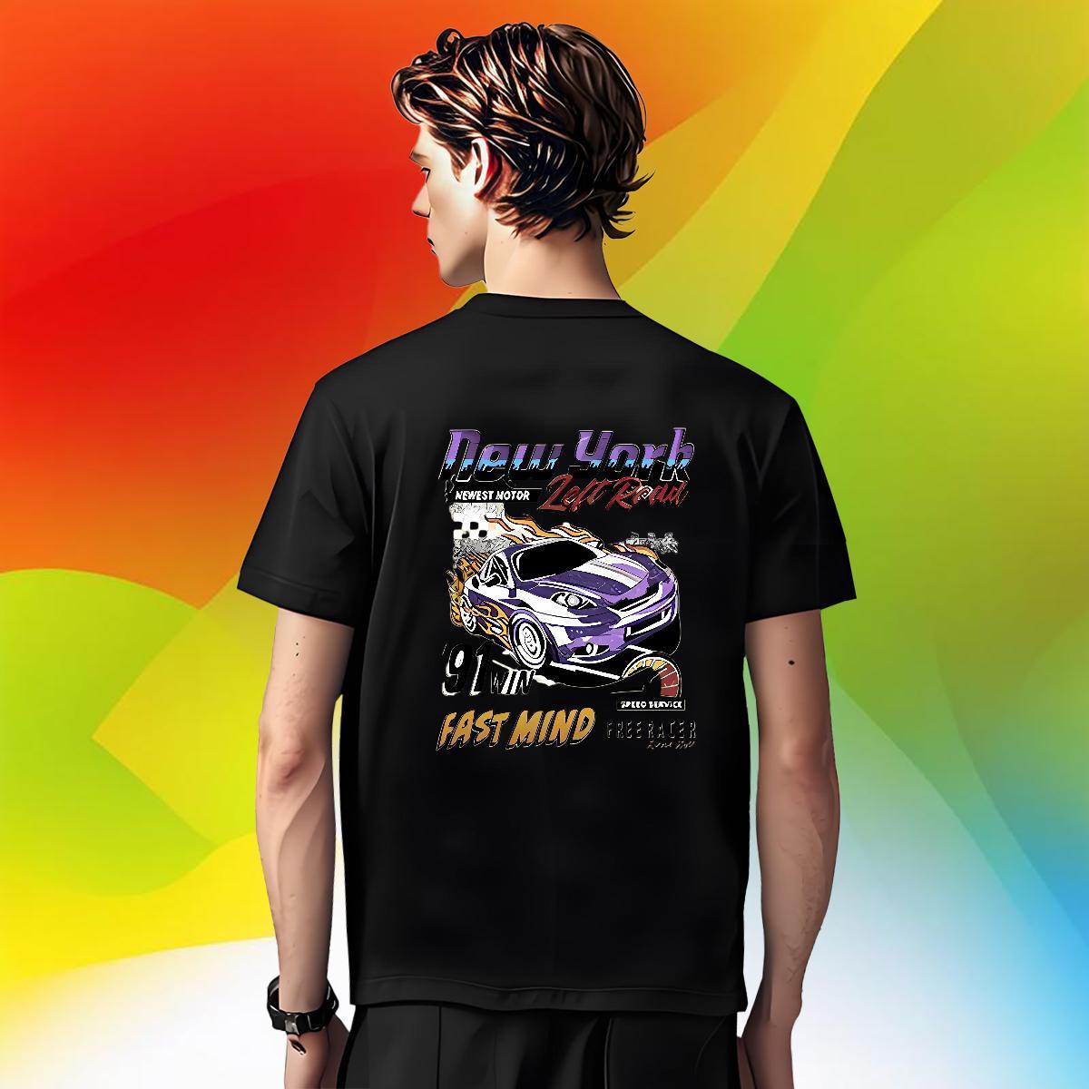 Loose Fit Couples T Shirts Hip Hop 230g Cotton Oversized 4XL Short Sleeve Soft car T-Shirts New Arrival Tees Shirts