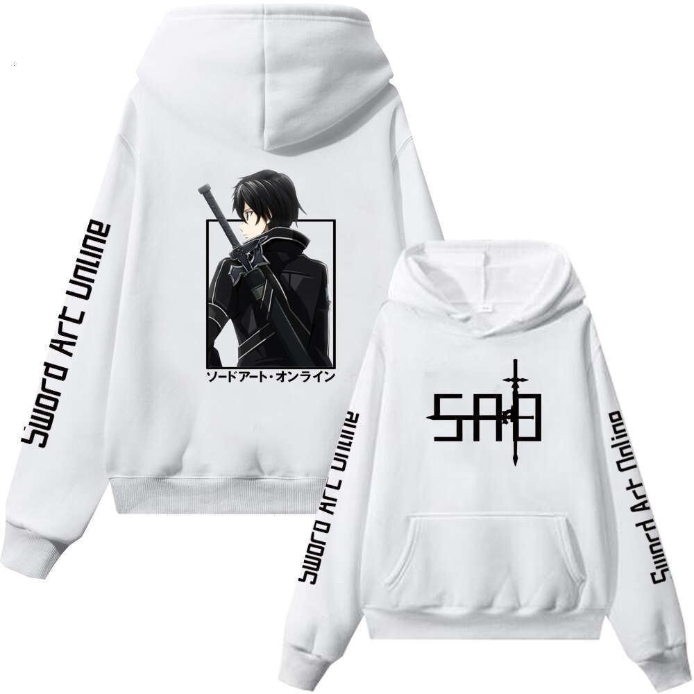 Art Sword Online Anime Plus Size Hoodie Kirito Asuna Men Women Couple Sweatshirts Haruku Long Sleeve Boy And Girl Pullover