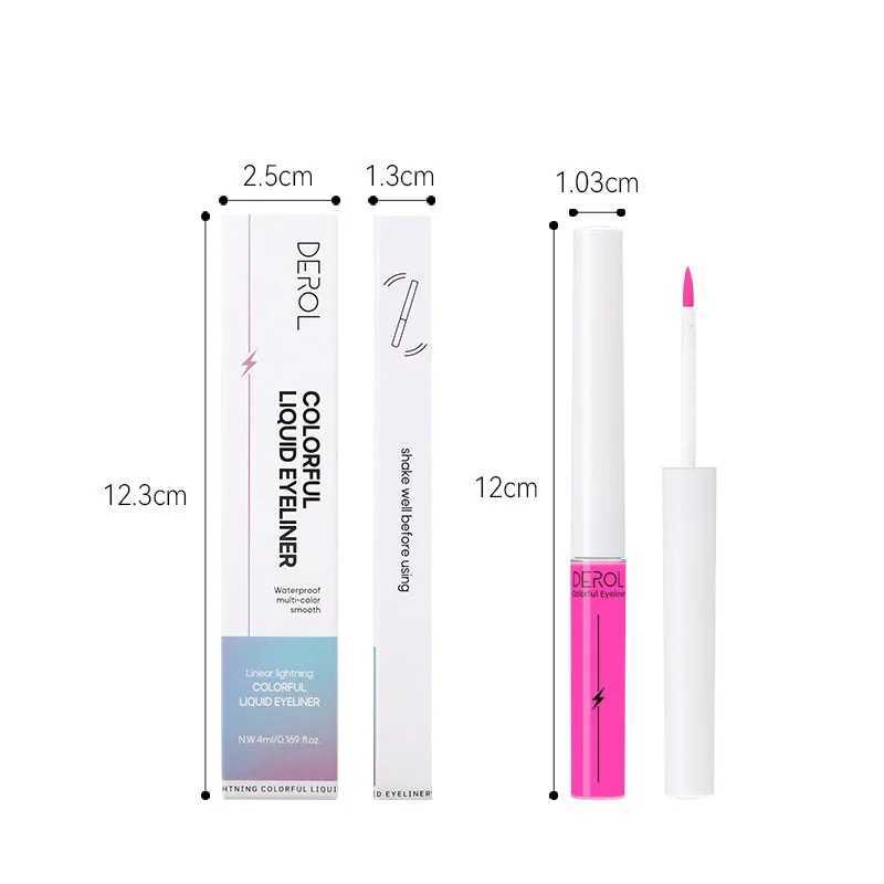 Luminous UV Light Neon Eyeliner Pen Eyes Makeup Red Waterproof Yellow Purple Red Color Liquid Eye Liner Pencil Make Up Cosmetics Y240813