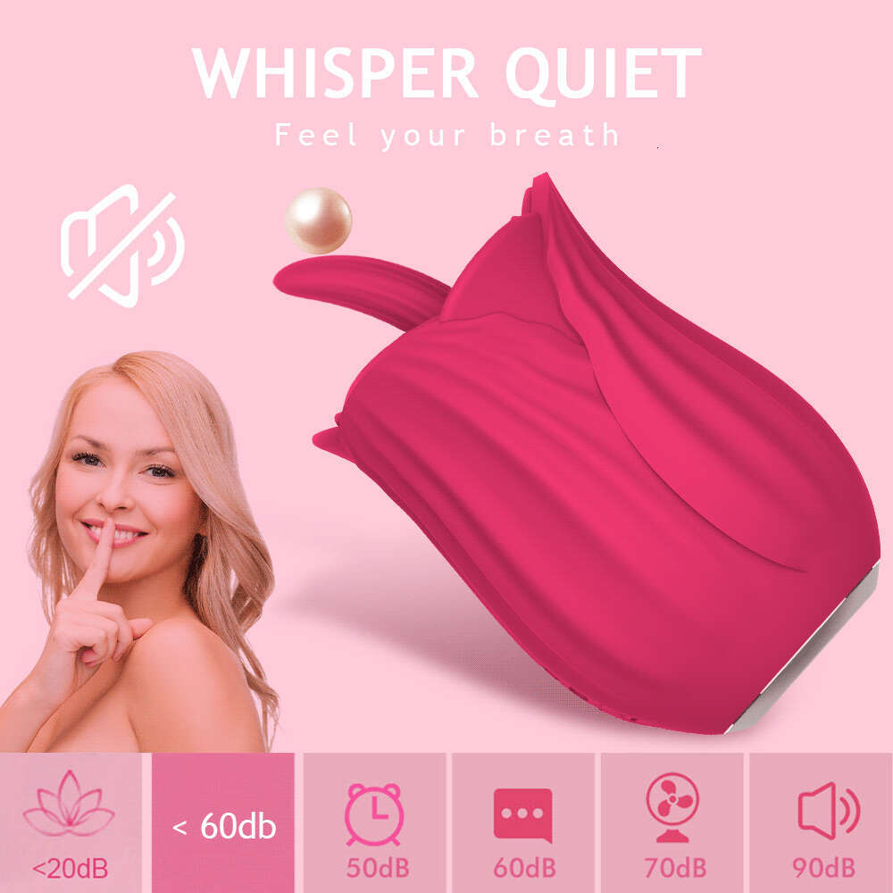 Mini Rose Vibrator Tongue Licking Erotica Toy for Women 10 Vibration Clitoral Stimulator G Spot Massager Adult Couples Sex Toys