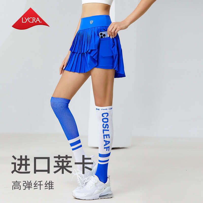 Women 2024 High Waist Double Layer Pleated Short Skirt Sports Golf Tennis Skirts Gym Fiess Running Yoga Athletic Workout Skort s