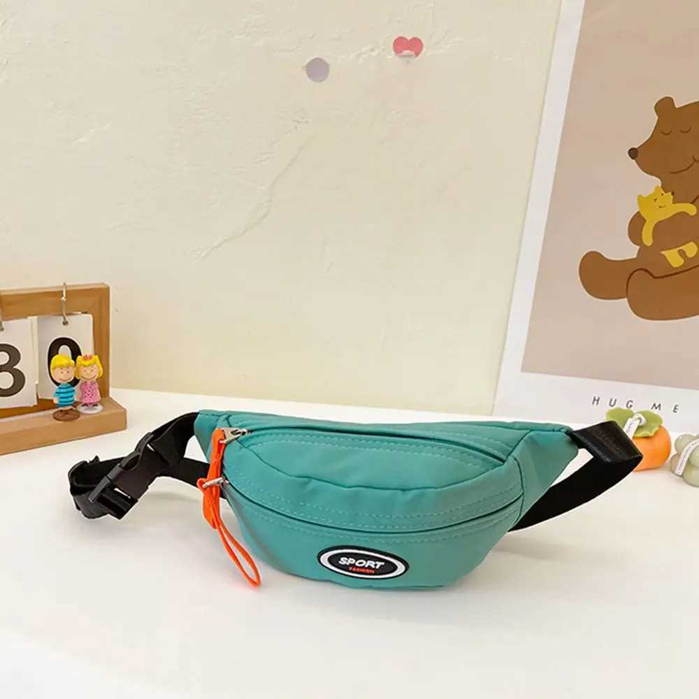 Cute boy chest bag Korean childrens trend messenger bag childrens casual shoulder mini bag phone bag W240813