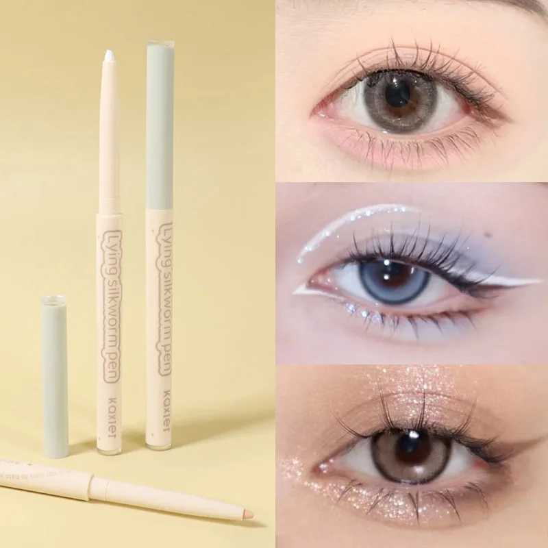 Lying Silkworm Pen Eyeliner Gel Matte Shadow Long-lasting Waterproof Beige Brown Natural Eyelid Extension Beauty Makeup Stick Y240813