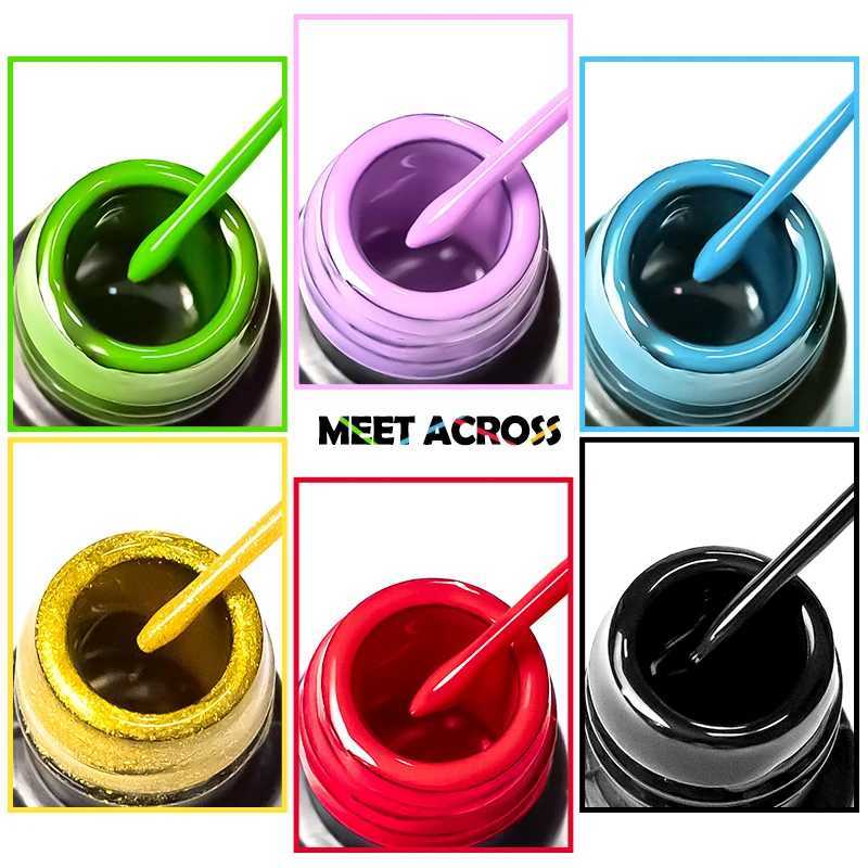 5ml Liner Gel Nail Art Polish 2in1 Ultra-fine Brush Head French Pull Line Graffiti Painting Stripe Design Line Gel Varnish DIYM240814