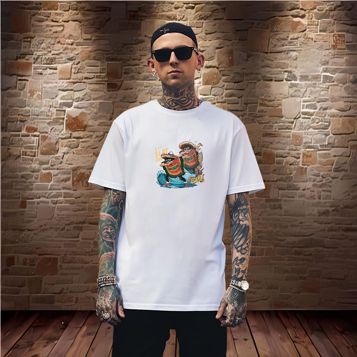 Designer person T Shirts Men Casual Men Tees 230g 100% Cotton Fashion Design Breathable Crew Neck Customized Clothings