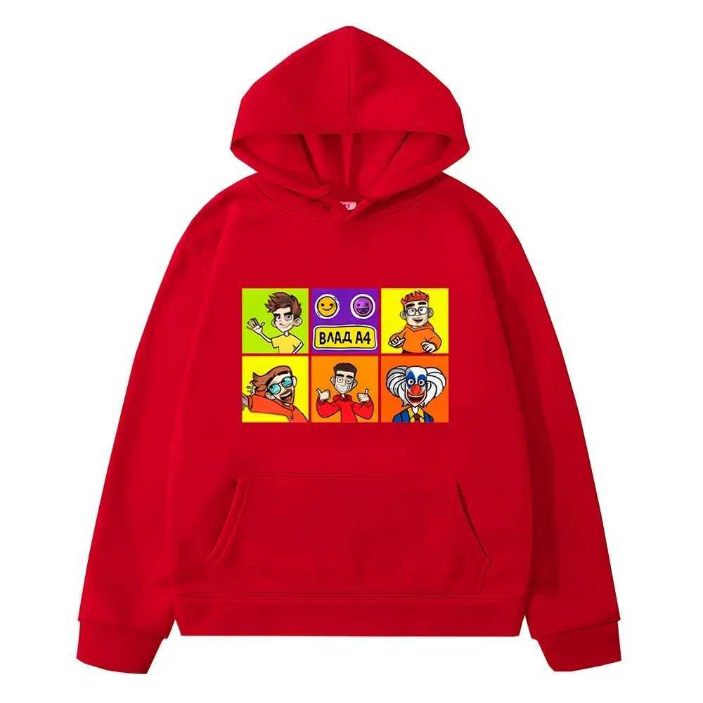 4 Children Hoodies Autumn Sweatshirt Vlad A4 anime hoodie Fleece Pullover y2k sudadera boys girl clothes Children clothingY240814