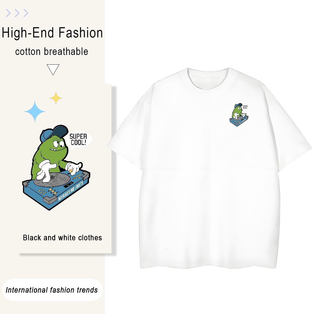 T Shirt For Man 100% Cotton 230g USA Casual Daily Wear Breathable Short Sleeve Custom Big Size Mens Tshirts 2024 Summer Wholesale Tees Shirts
