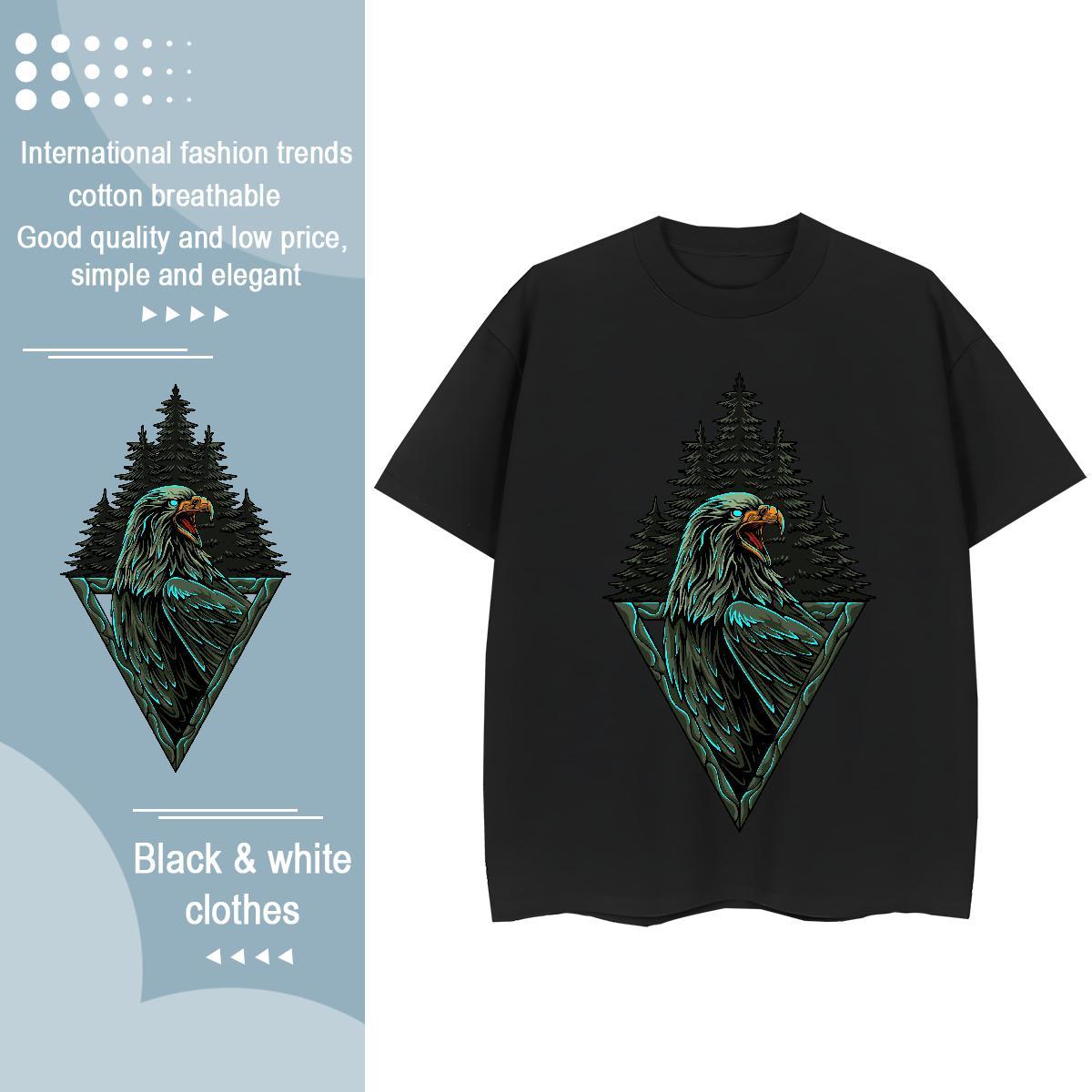 Cool Man T Shirts cool O Neck Short Sleeves Daily Outfit Skull 230g 100% Cotton Men Clothes T-Shirt Customized Tees